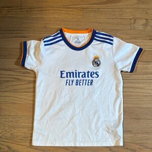 Kids White and Blue Jersey
